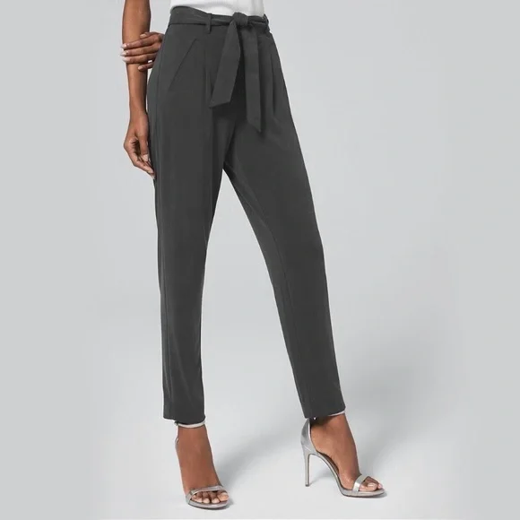 NEW WHBM High-Rise Tapered Ankle Pants - Picture 2 of 7
